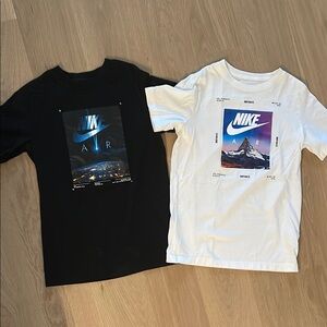 Nike Kids Graphic T-Shirts - Black and White
